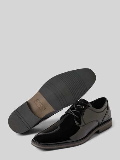 BULLBOXER Veterschoenen van lak met labeldetail Zwart - 4