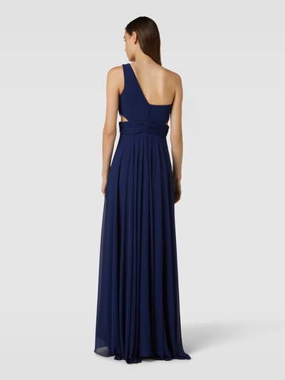 TROYDEN COLLECTION Avondjurk met one shoulder-band Donkerblauw - 5