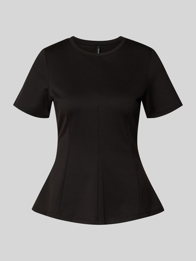 VERO MODA Shaped fit T-shirt met viscose model 'ABBY' Zwart - 2