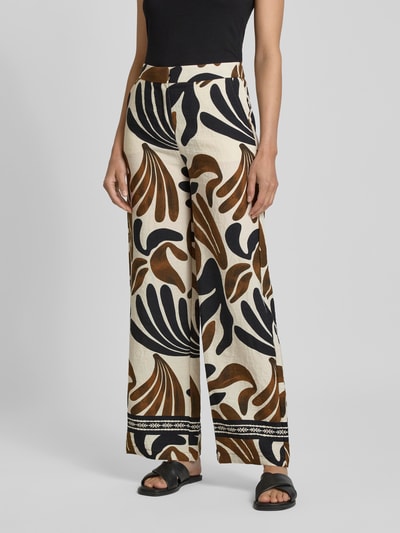 Mango Straight Leg Stoffhose mit Eingrifftaschen Modell 'KARINA' Offwhite 4