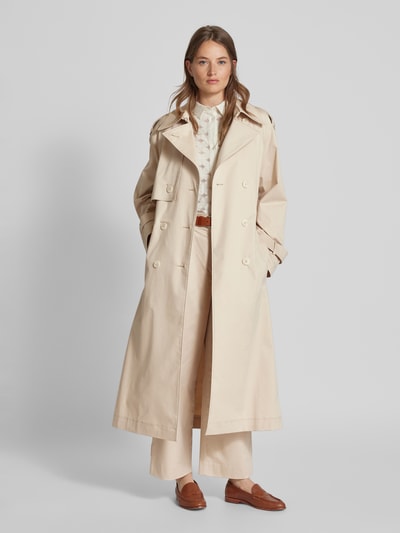 Ivy Oak Trenchcoat mit asymmetrischer Vorderseite Modell 'CORALINE' Beige 1