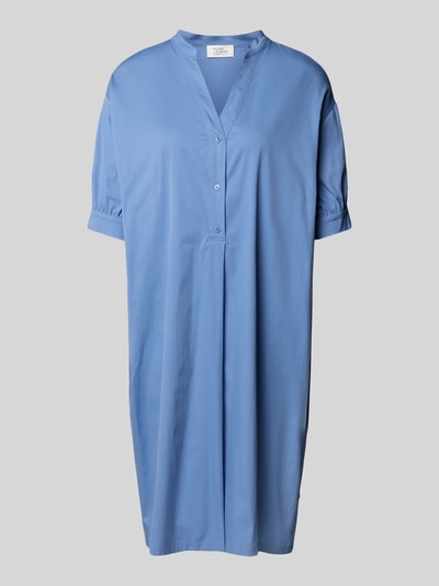 ROBE LÉGÈRE Knielanges Hemdblusenkleid mit kurzer Knopfleiste Rauchblau 2