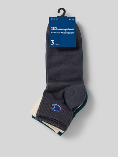 CHAMPION Socken im 3er-Pack mit Logo-Stitching Tuerkis 3