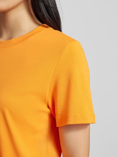 s.Oliver RED LABEL T-Shirt mit Seitenschlitzen Orange 3