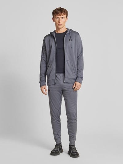 Under Armour Sweatjacke mit Label-Print Anthrazit 1