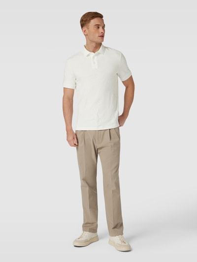 ARMANI EXCHANGE Poloshirt mit Label-Detail Offwhite 1