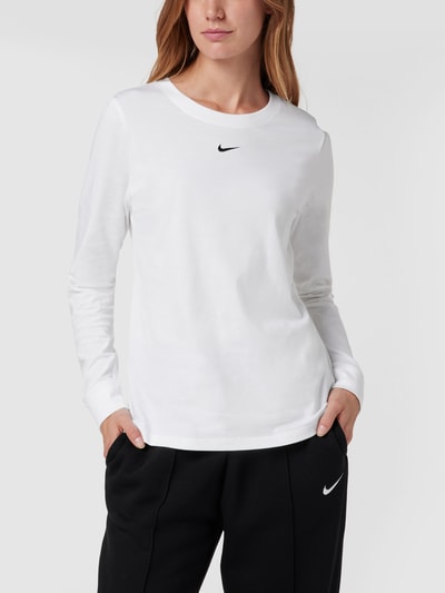 Nike Longsleeve aus Baumwolle mit Logo-Stitching Weiss 4