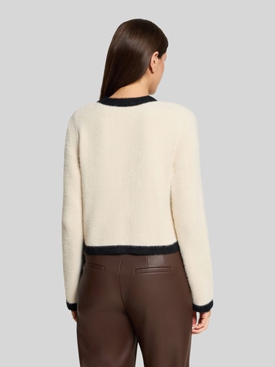 Betty Barclay Regular Fit gebreid jack met contraststrepen Beige - 5