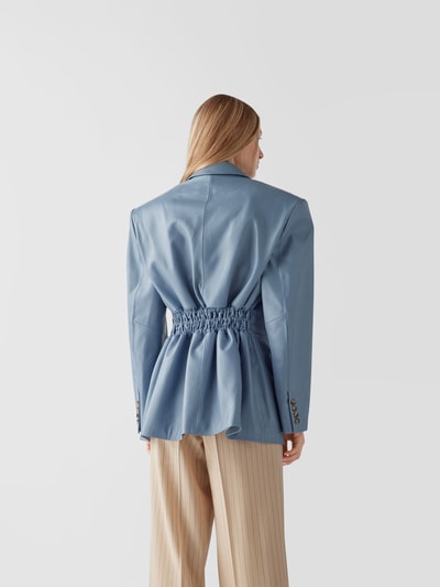 The Mannei Blazer aus Leder Blau 5