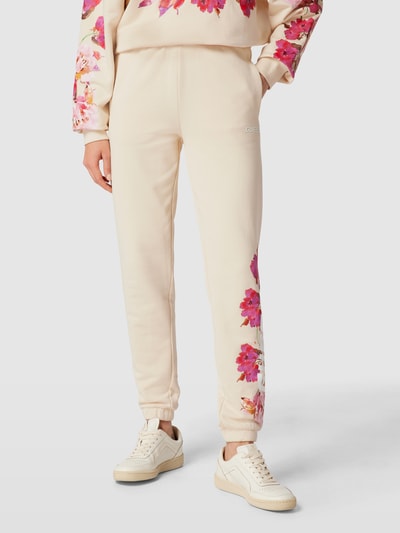 Guess Sweatpants mit floralem Print Modell 'CORINE' Offwhite 4