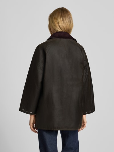 Barbour Oversized gewaxt jack van puur katoen, model 'BEAUFORT' Olijfgroen - 5
