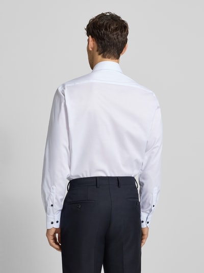 ETERNA Comfort fit zakelijk overhemd van katoen met kentkraag Wit - 5