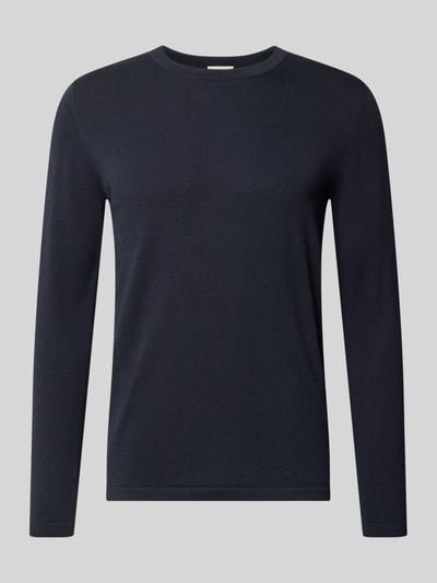Produktfoto, Slim Fit Pullover in Strick-Optik Modell 'Mino' von Drykorn z bawełny, krój slim fit, okrągły dekolt, długość tyłu 72 cm, długość rękawów 70 cm