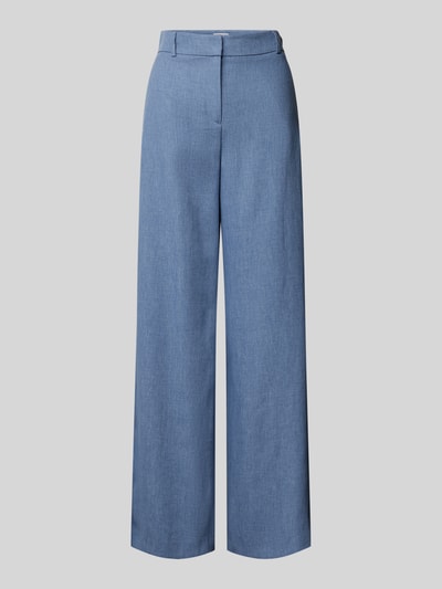 Jake*s Collection Wide leg pantalon met steekzakken Blauw - 2