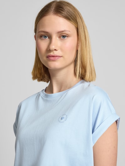 OPUS T-shirt met ronde hals, model 'Sparis' Lichtblauw - 3