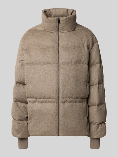 Produktfoto, Steppjacke mit Stehkragen Modell 'Vajomi cozy' von someday, beige, Material-Mix mit Woll-Anteil, Regular Fit, Reißverschluss