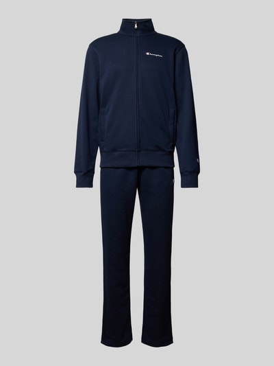 CHAMPION Sweatanzug mit Label-Print Dunkelblau 2