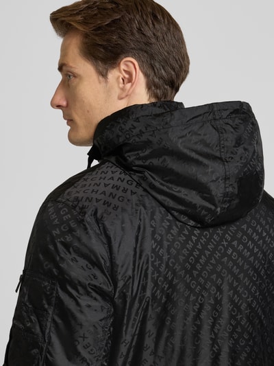 ARMANI EXCHANGE Regular Fit Jacke mit Stehkragen Modell 'BLOUSON' Black 3