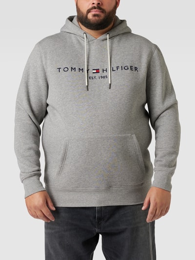 Tommy Hilfiger Big & Tall PLUS SIZE Hoodie mit Label-Stitching Hellgrau 4