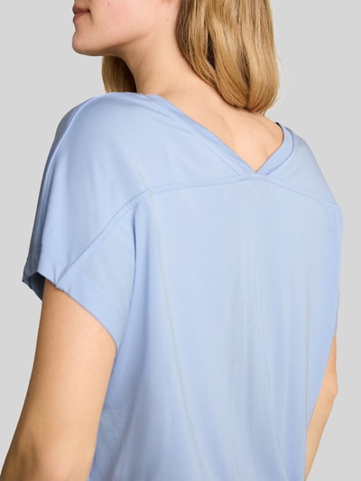 Tom Tailor Loose Fit T-Shirt aus Viskose-Mix Hellblau 3