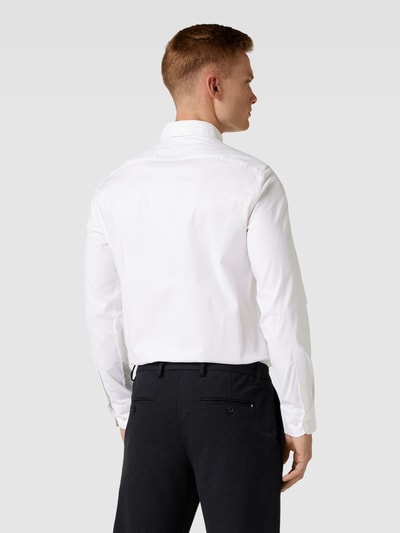 Tommy Hilfiger Tailored Business-Hemd mit Label-Stitching Weiss 5