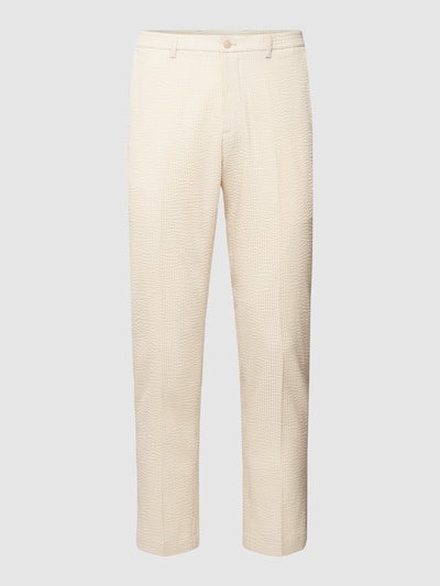 MCNEAL Broek met all-over structuurmotief Beige - 2