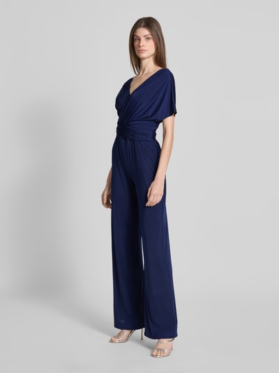 Rose Avenue Jumpsuit mit V-Ausschnitt und rückseitiger Schnürung Marine 1