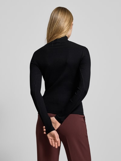 HUGO Slim fit turtleneck van katoenmix, model 'DRIZA' Zwart - 5