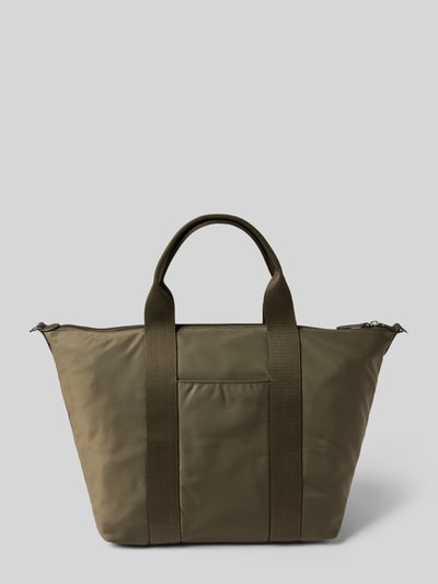 Lauren Ralph Lauren Shopper met logo-applicatie, model 'STEVIE' Olijfgroen - 3