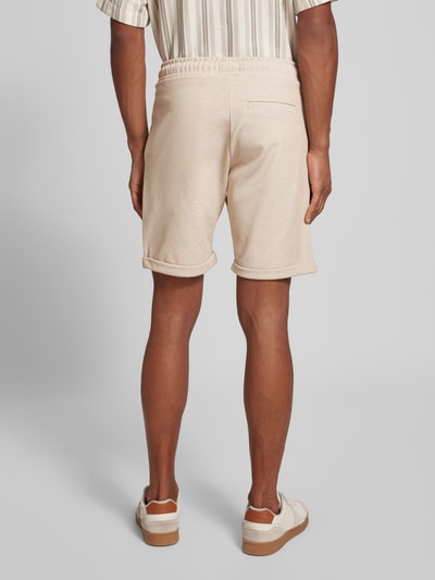 MCNEAL Regular Fit Sweatshorts mit Strukturmuster Beige Melange 5