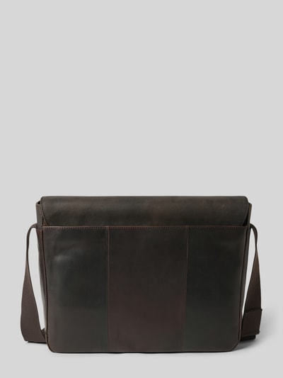 Strellson Schoudertas van echt leer  Donkerbruin - 4