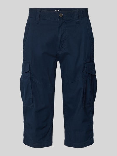 Produktfoto, Relaxed Fit Cargoshorts aus Baumwoll-Mix von s.Oliver BLACK LABEL, efekt: jednolity kolor, krój relaxed fit, naszywka z logo, aplikacja z metką, szlufki na pasek, zapięcie na guzik i ukryty zamek błyskawiczny, wpuszczane kieszenie, kieszenie z tyłu, wykończenie materiału: popelina, materiał: mieszanka bawełny