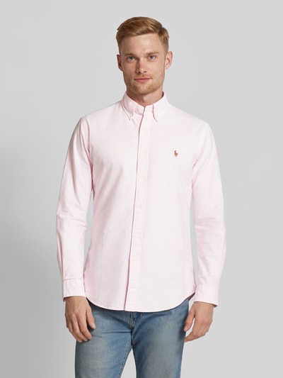 Polo Ralph Lauren Custom fit vrijetijdsoverhemd met button-downkraag Rosé - 4