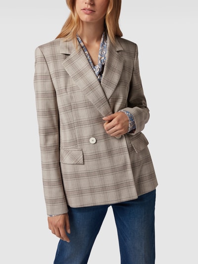 Jake*s Collection Blazer mit Glencheck-Muster Kitt 4