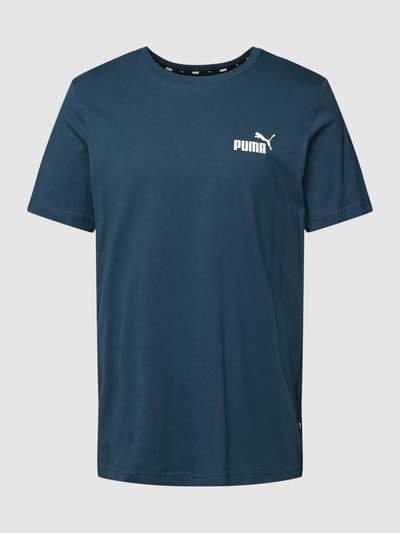 PUMA PERFORMANCE T-Shirt mit Label-Detail Modell 'Small Logo' Marine 2