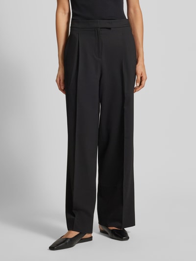 Calvin Klein Womenswear Wide leg pantalon met bandplooien Zwart - 4