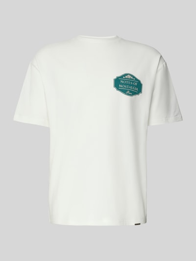 Don´t Waste Culture T-Shirt mit Motiv-Print Modell 'Xandor' Offwhite 2