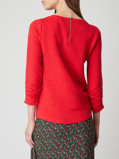 Only Sweatshirt mit strukturiertem Muster Rot 5