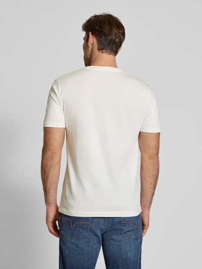 Tom Tailor Denim Regular Fit T-Shirt aus reiner Baumwolle Offwhite 5