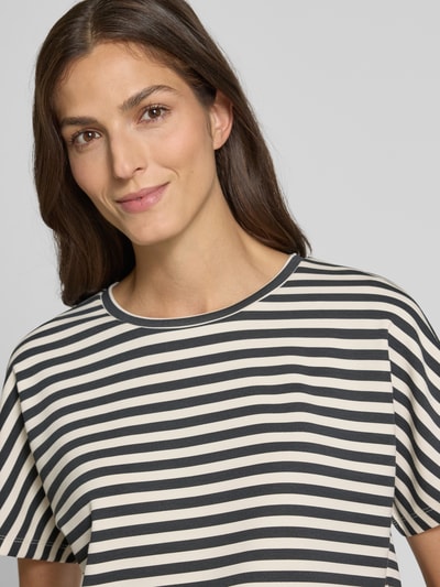 Soyaconcept Sweatshirt mit geripptem Rundhalsausschnitt Modell 'BARNI' BLACK 3