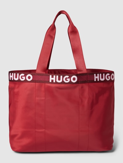 HUGO Tote Bag mit Logo-Details Modell 'Becky' Bordeaux 4