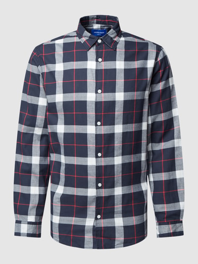 Jack & Jones Freizeithemd mit Tartan-Karo Modell 'JOSHUA' Dunkelblau 2