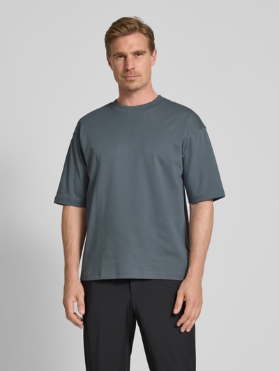 JAKE*S STUDIO MEN T-Shirt mit Rundhalsausschnitt Rauchblau 4