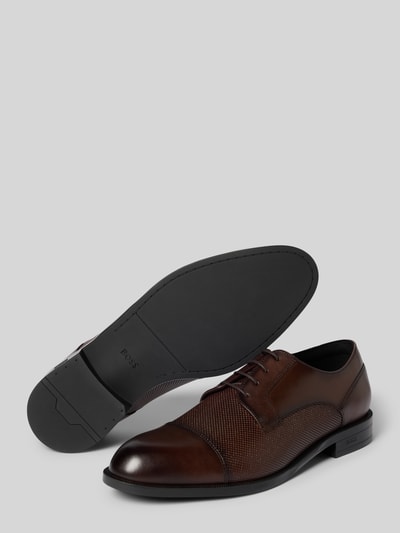 BOSS Derby Schnürschuh aus echtem Leder Dunkelbraun 7