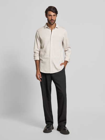 ARMANI EXCHANGE Regular Fit Freizeithemd mit Haifischkragen Stein 1