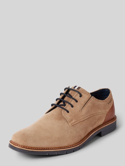 bugatti Derby schoenen met labeldetails, model 'Merlo' Beige - 1