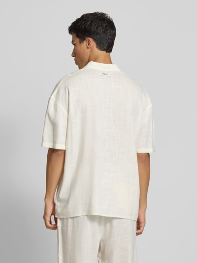 Pegador Relaxed Fit Freizeithemd aus Viskose-Leinen-Mix Modell 'Salwa' Ecru 5