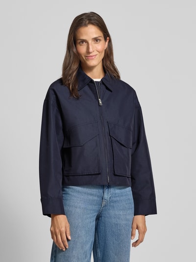 Jake*s Casual Jacke mit Umlegekragen und Pattentaschen Marine 4