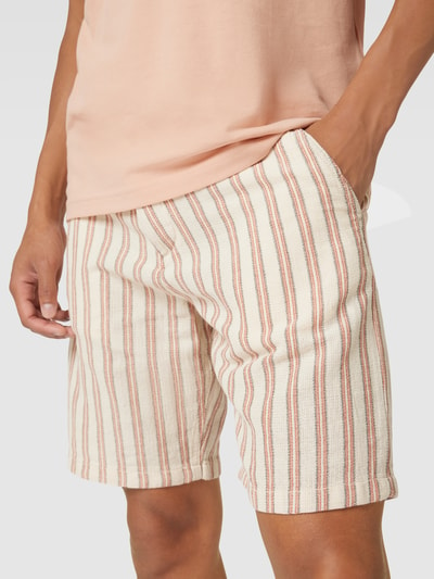 SELECTED HOMME Bermudas mit Streifenmuster Modell 'BRODY' Offwhite 3