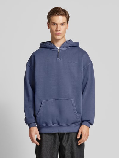 Pegador Oversized Hoodie mit Label-Stitching Hellblau 4